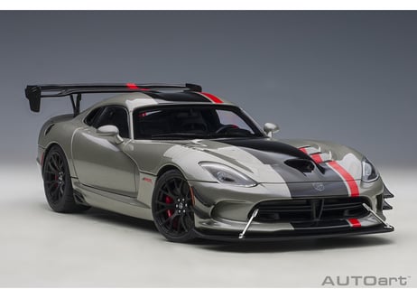 AUTOart 1/18　ダッジ バイパー ACR （メタリック・シルバー／ブラック・ストライプ）　71733