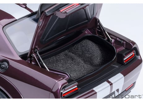 AUTOart 1/18　ダッジ チャレンジャー SRT ジェイルブレイク 2022 （メタリック・パープル／シルバー・ストライプ ＜HELLRAISIN＞）　71762