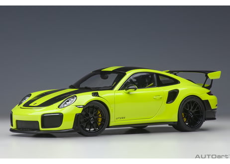 AUTOart 1/18　ポルシェ 911 （991.2） GT2 RS ヴァイザッハ・パッケージ （ライトグリーン／カーボンブラック）　78187