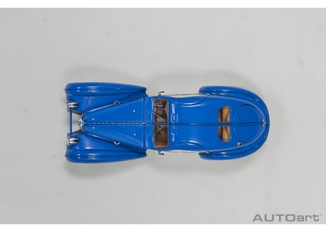 AUTOart 1/43　ブガッティ タイプ57SC アトランティック 1938 （ブルー／ワイヤースポークホイール）　50947