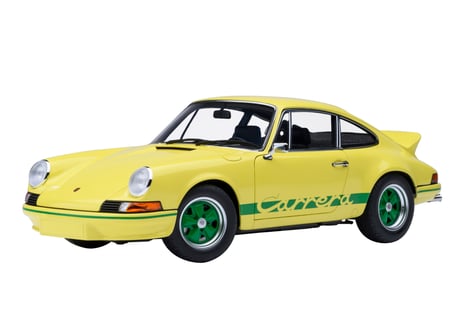 AUTOart 1/18　ポルシェ 911 カレラ 2.7 RS （ライトイエロー／グリーン・ストライプ）　78033