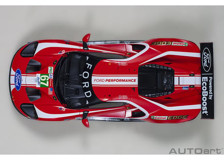 AUTOart 1/18　フォード GT 2019 #67 （ル・マン24時間レース LMGTE Proクラス）（レッド／ホワイト）　81911
