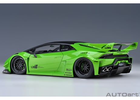 AUTOart 1/18　 リバティーウォーク LB‐シルエット ワークス ランボルギーニ ウラカン GT （パール・グリーン）　79128