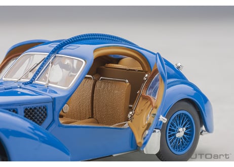 AUTOart 1/43　ブガッティ タイプ57SC アトランティック 1938 （ブルー／ワイヤースポークホイール）　50947