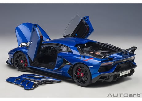 AUTOart 1/18　ランボルギーニ アヴェンタドール SVJ （メタリック・ブルー）　79174