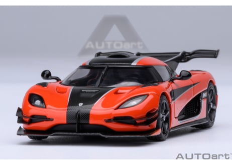 AUTOart 1/64　ケ－ニグセグ One：1 （オレンジ／カーボン・ブラック／シルバー）　20044