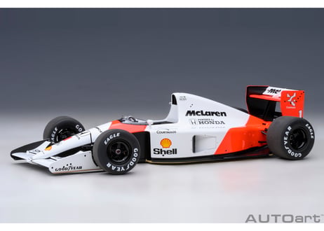 ＊再生産＊　AUTOart 1/18　マクラーレン ホンダ MP4/6 日本GP 1991年 #1 （アイルトン・セナ） ※マクラーレンロゴ入り　89140