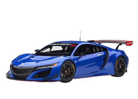AUTOart 1/18　ホンダ NSX GT3 2018 （ハイパー・ブルー）＊開閉無　81896