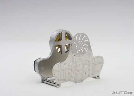 AUTOart  空冷エンジン レターホルダー （イエロー）　45576