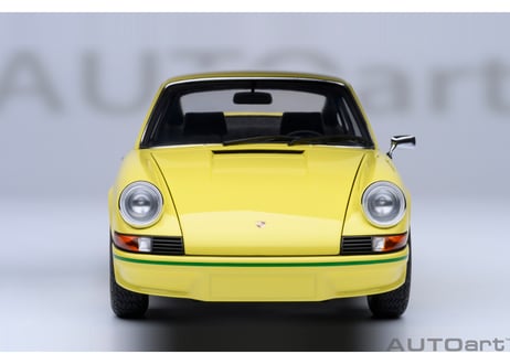 AUTOart 1/18　ポルシェ 911 カレラ 2.7 RS （ライトイエロー／グリーン・ストライプ）　78033