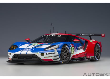 AUTOart 1/18　フォード GT 2019 #68 （ル・マン24時間レース LMGTE Proクラス）（ブルー／ホワイト／レッド）　81912