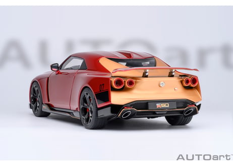 AUTOart 1/18　NISSAN GT-R50 by ITALDESIGN （メタリック・レッド／ゴールド）　77514