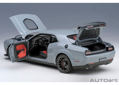 AUTOart 1/18　ダッジ チャレンジャー R/T スキャットパック ワイドボディ 2022 （SMOKE SHOW / グレー）　71774