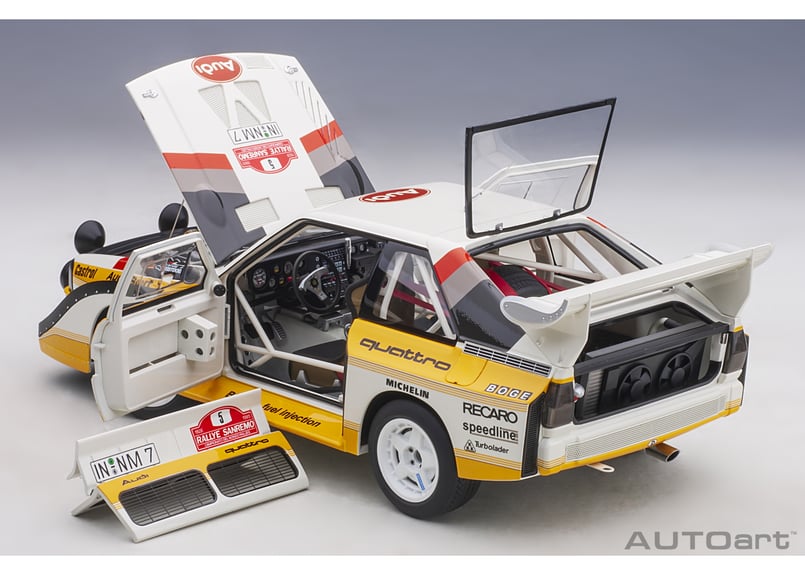 AUTOart 1/18 アウディ スポーツクワトロ S1 WRC 1985 #5 （ロール／...