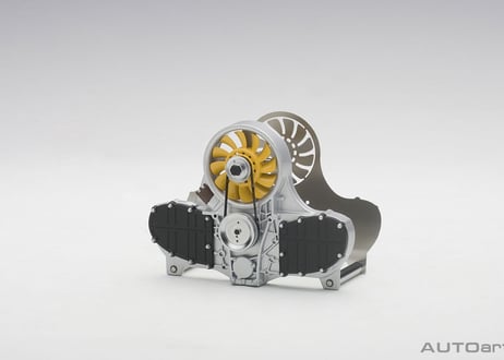 AUTOart  空冷エンジン レターホルダー （イエロー）　45576