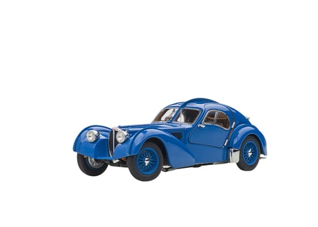 AUTOart 1/43　ブガッティ タイプ57SC アトランティック 1938 （ブルー／ワイヤースポークホイール）　50947