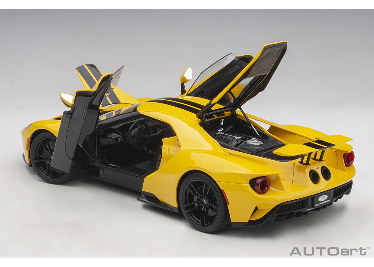 AUTOart 1/18 フォード GT 2017 (イエロー/ブラック AUTOart 1/18 フォード GT 2017 (イエロー/ブラック