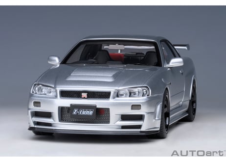 AUTOart 1/18　ニスモ R34 GT-R Z-tune （Z-tune シルバー）　77461