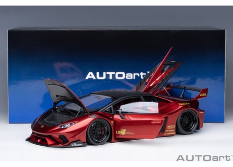 AUTOart 1/18　 リバティーウォーク LB‐シルエット ワークス ランボルギーニ ウラカン GT （ハイパー・レッド）　79126