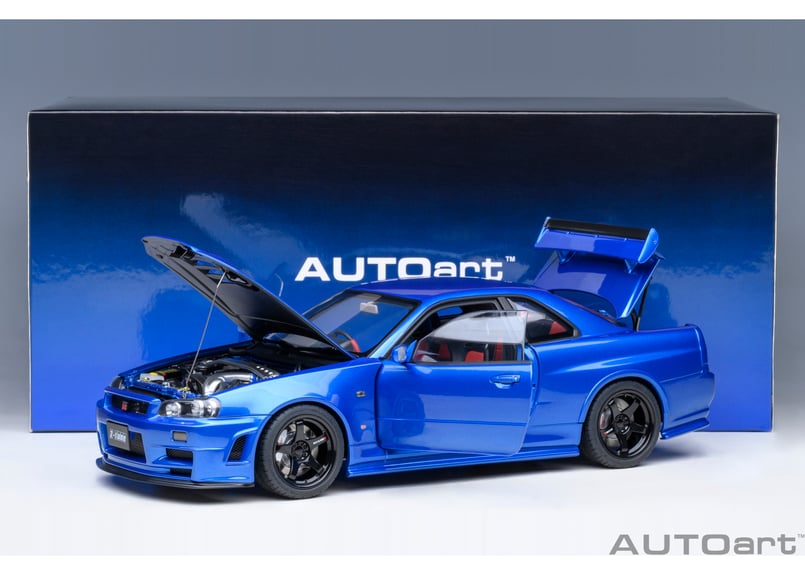 AUTOart 1/18 ニスモ R34 GT-R Z-tune （ベイサイドブルー） 774...