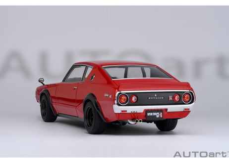 AUTOart 1/18　日産 スカイライン 2000GT-R （KPGC110） チューンド・バージョン （レッド）　77468