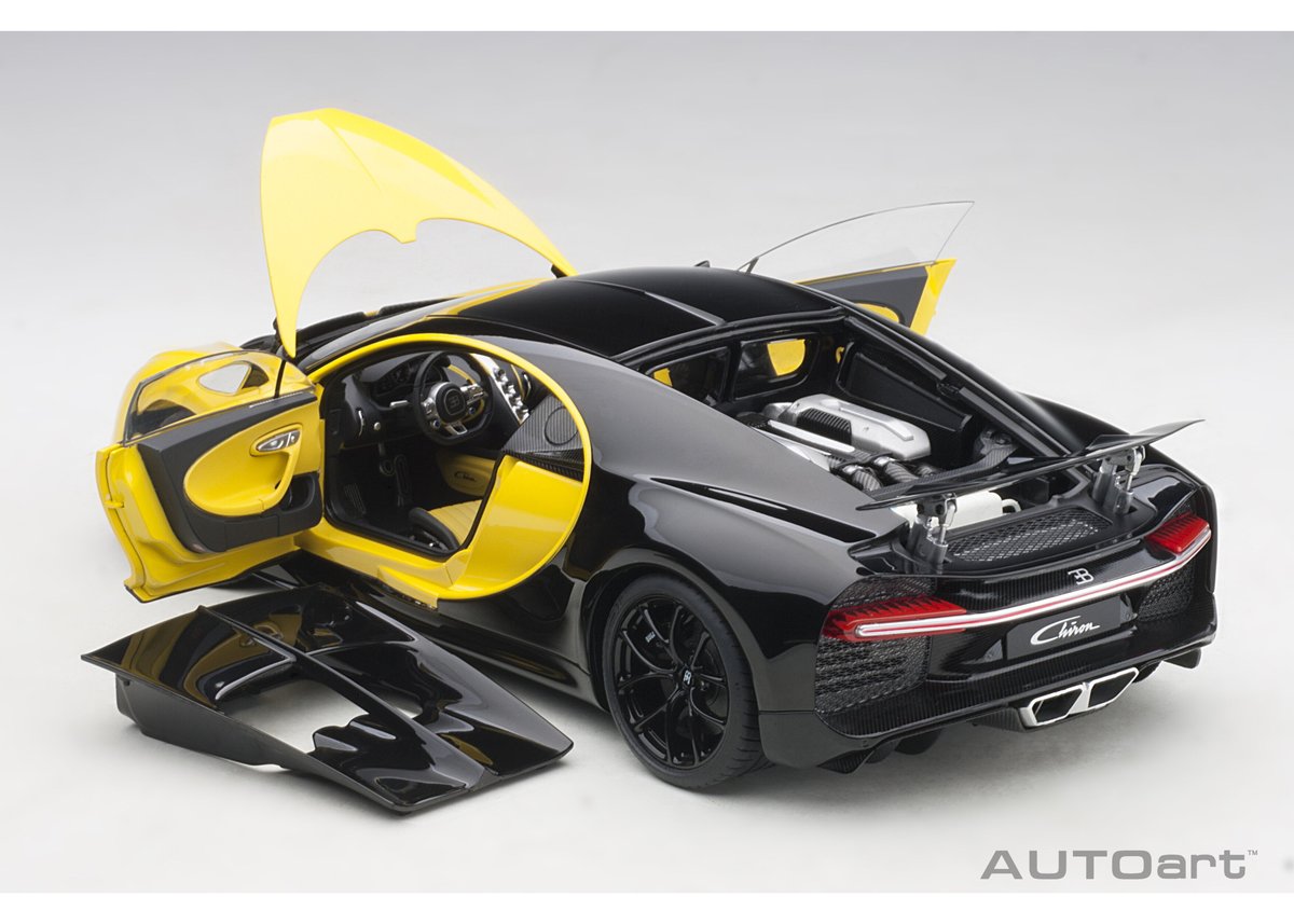 AUTOart 1/18 ブガッティ シロン 2017 （イエロー／ブラック