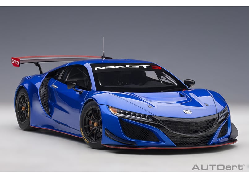 AUTOart 1/18 ホンダ NSX GT3 2018 （ハイパー・ブルー）＊開閉