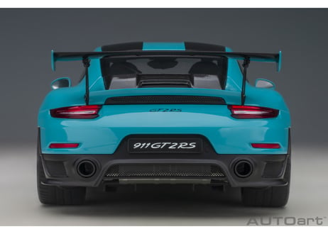AUTOart 1/18　ポルシェ 911 （991.2） GT2 RS ヴァイザッハ・パッケージ （ブルー／カーボンブラック）　78175