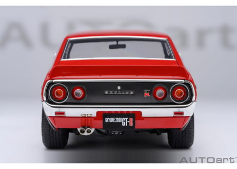 AUTOart 1/18　日産 スカイライン 2000GT-R （KPGC110） チューンド・バージョン （レッド）　77468