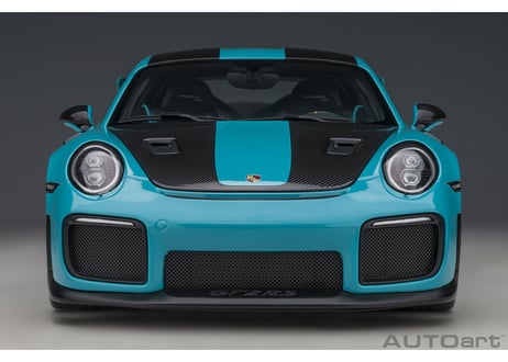 AUTOart 1/18　ポルシェ 911 （991.2） GT2 RS ヴァイザッハ・パッケージ （ブルー／カーボンブラック）　78175