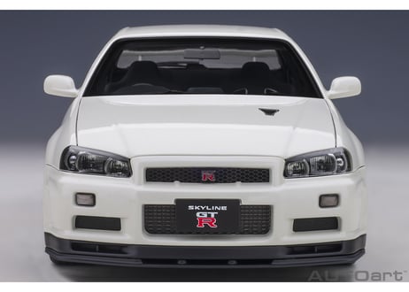 AUTOart 1/18　日産 スカイライン GT-R （R34） Vスペック II （ホワイトパール）　77406