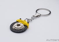 AUTOart  セラミックブレーキディスク キーチェーン （イエローキャリパー）（オメガシェイプ）　41506
