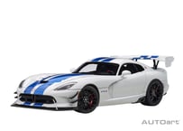 AUTOart 1/18　ダッジ バイパー GTS-R コメモラティブ エディション ACR （パール・ホワイト／ブルー・ストライプ）　71731