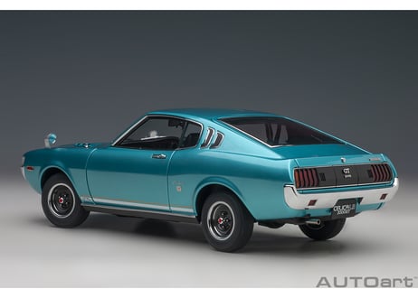 AUTOart 1/18　トヨタ セリカ リフトバック 2000GT （RA25） 1973 （ターコイズブルー・メタリック）　78767