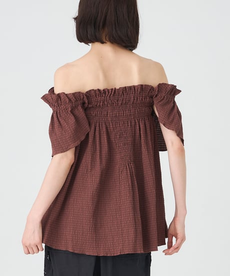 SHRINK CHECK BLOUSE