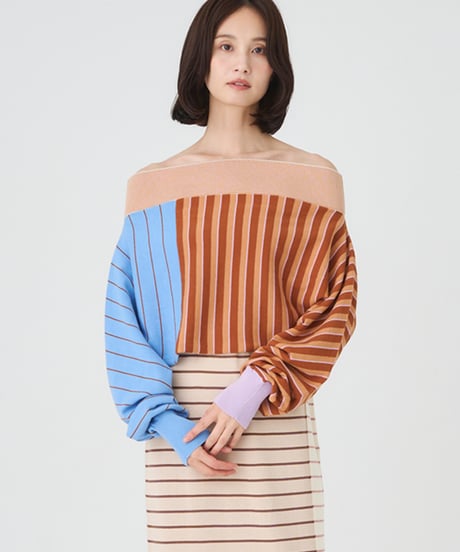 CRAZY BORDER  SKIRT/DRESS