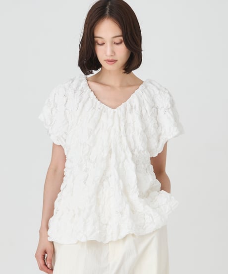 WAVE　DOT TULLE　BLOUSE