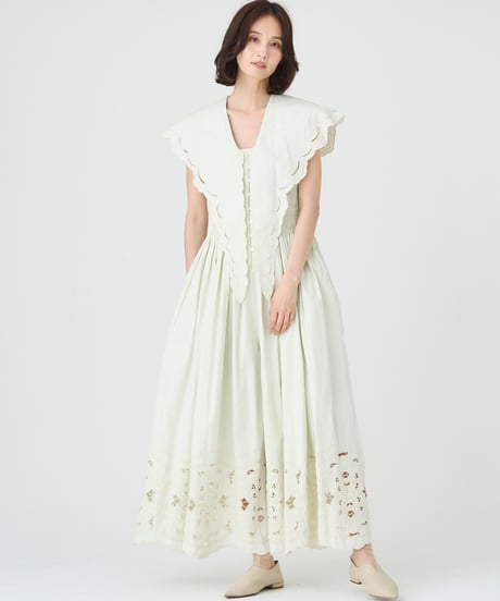 COTTON/ LINEN CUTWORK LACE EMBROIDERY ALL-INｰONE