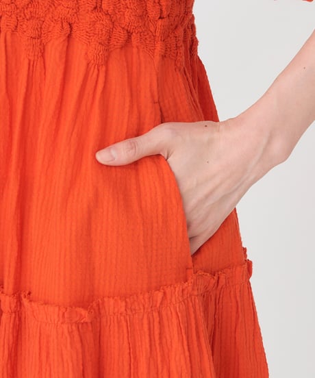 SMOCKING CHECK DRESS