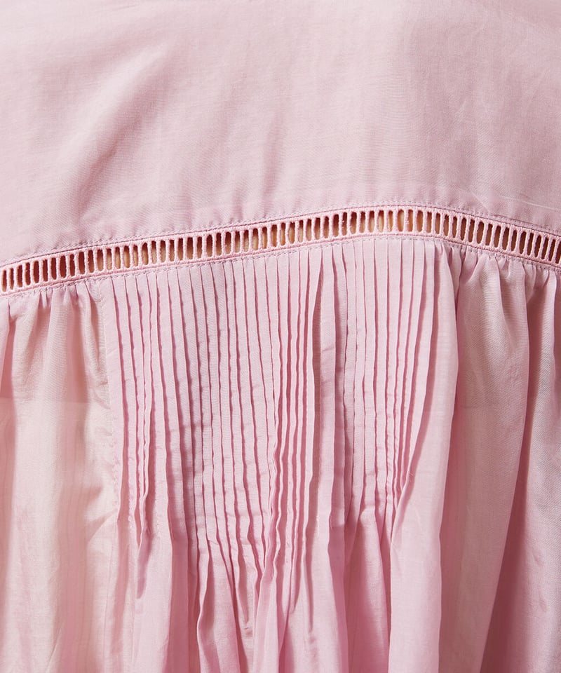 SILK COTTON PINTUCK BLOUSE | venit