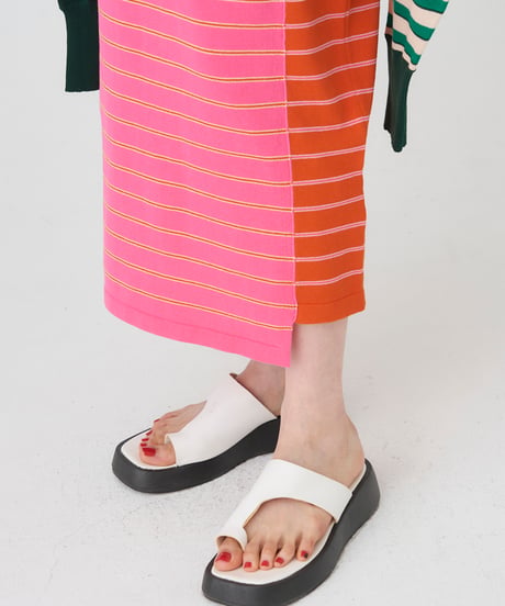 CRAZY BORDER  SKIRT/DRESS