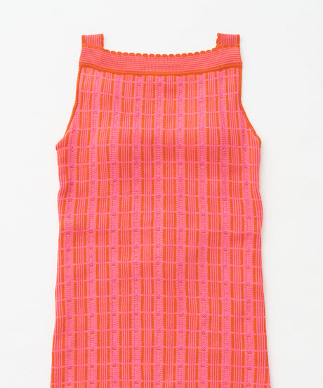 RETRO JACQUARD KNIT　TANK TOP
