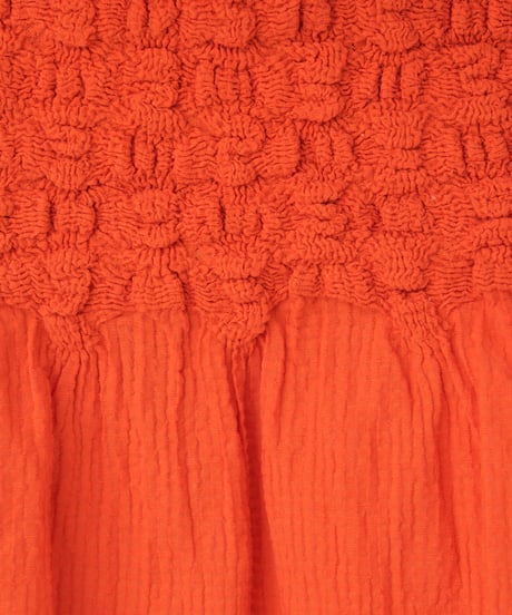 SMOCKING CHECK BLOUSE