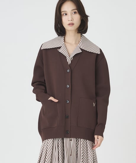 HIGH TWIST KNIT　 襟付きCARDIGAN