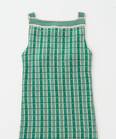 RETRO JACQUARD KNIT　TANK TOP