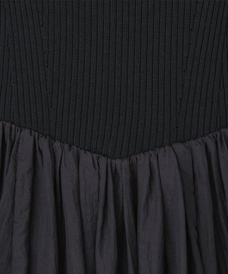 ACETATE COTTON RIB　 TUBE TOP DRESS