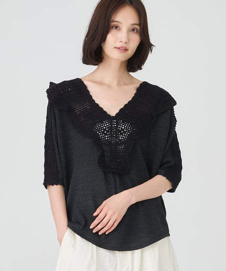 CROCHET KNIT  PULL OVER