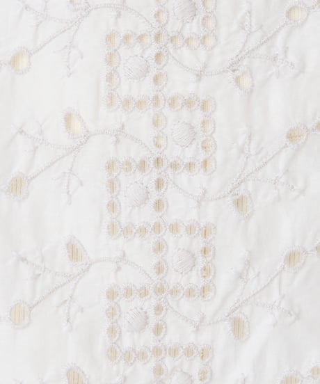 SILK COTTON LACE EMBROIDERY  BLOUSE