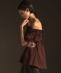 SHRINK CHECK BLOUSE