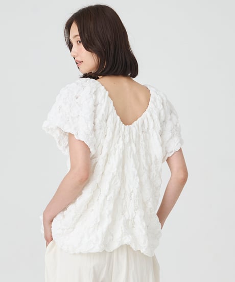 WAVE　DOT TULLE　BLOUSE
